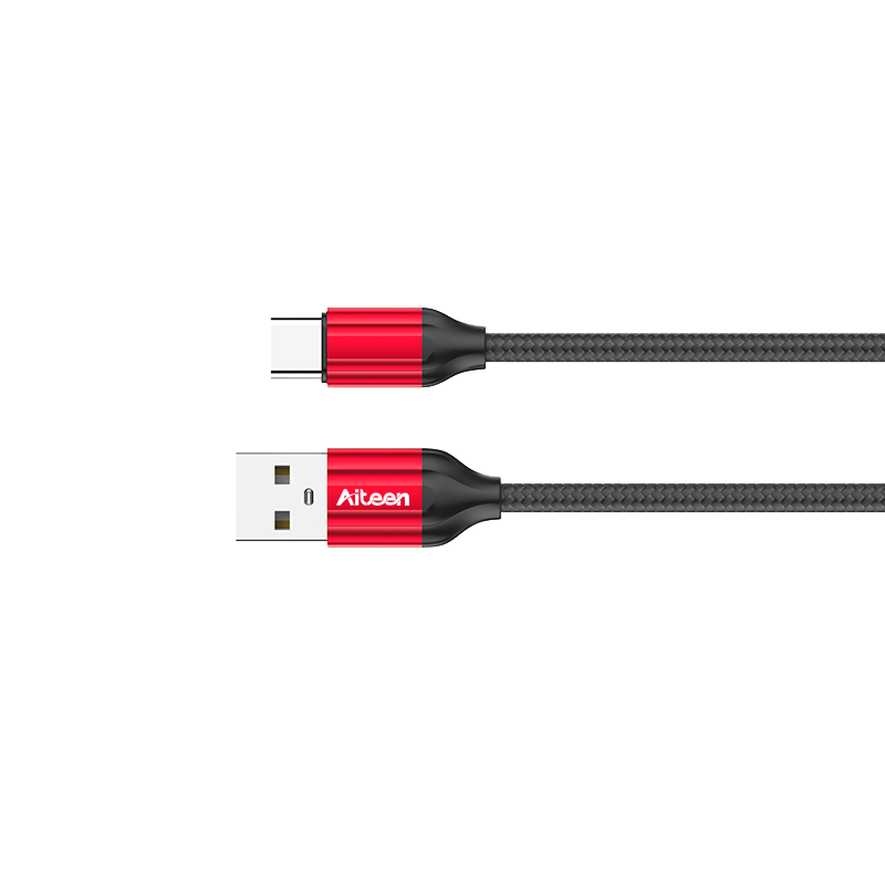 A08-CB Type-C Cable 2m 2.4A Fast Charging Black Color